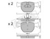 fri.tech. 614.0 Brake Pad Set, disc brake